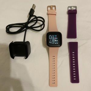 Like New Rose Gold Fitbit Versa 2